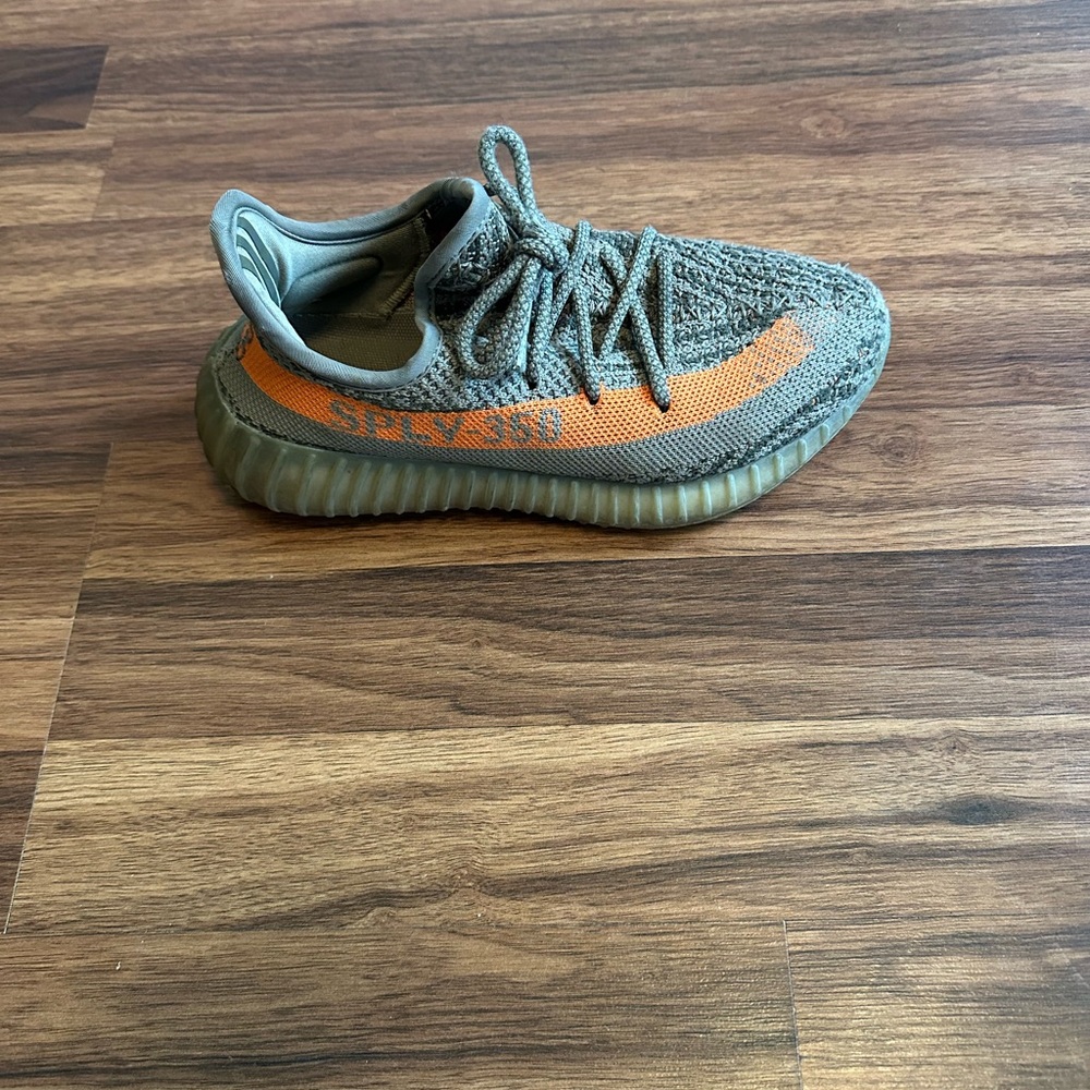 Yeezy Boost 350 V2 in Gray and Orange